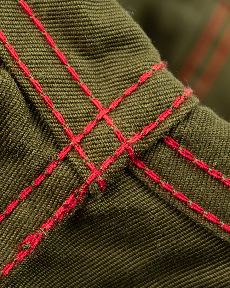 Iron Heart 8oz Military Whipcord CPO Shirt - Olive