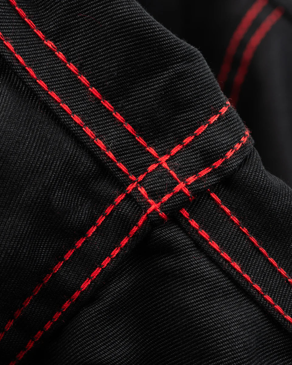 Iron Heart 8oz Military Whipcord CPO Shirt - Black