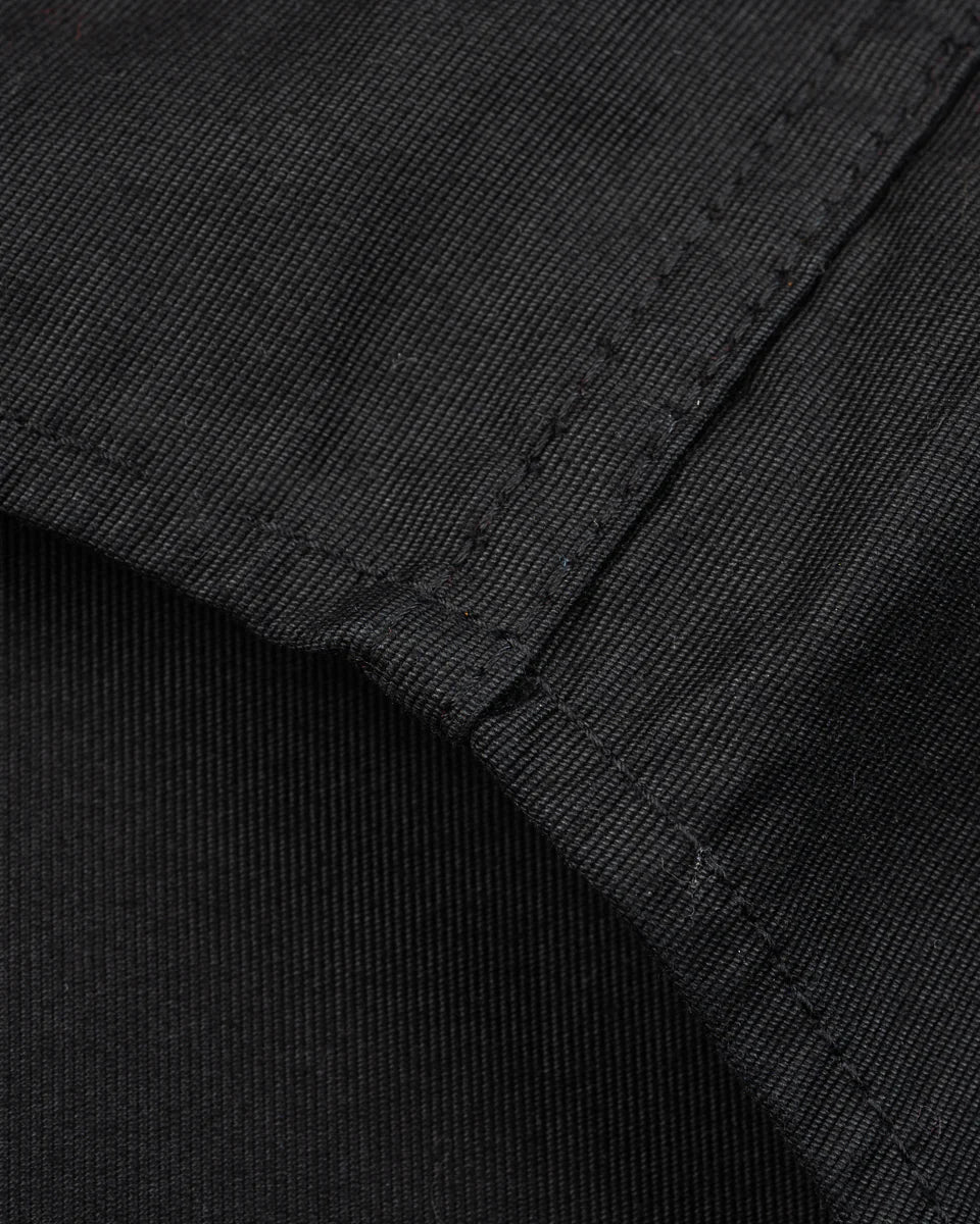 Iron Heart 8oz Military Whipcord CPO Shirt - Black