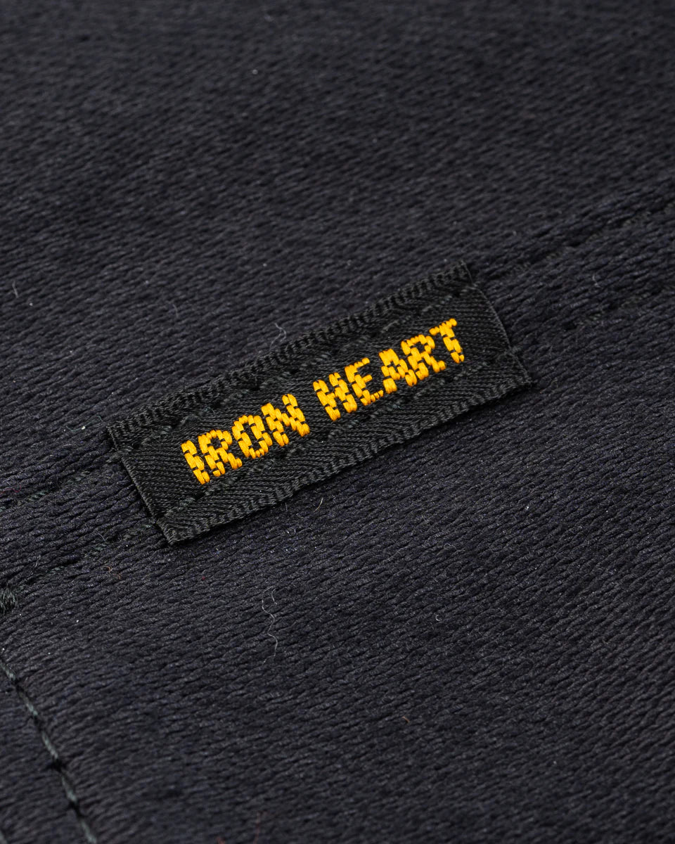 Iron Heart 12oz Military Moleskin Western Shirt - Black