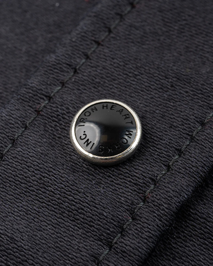 Iron Heart 12oz Military Moleskin Western Shirt - Black