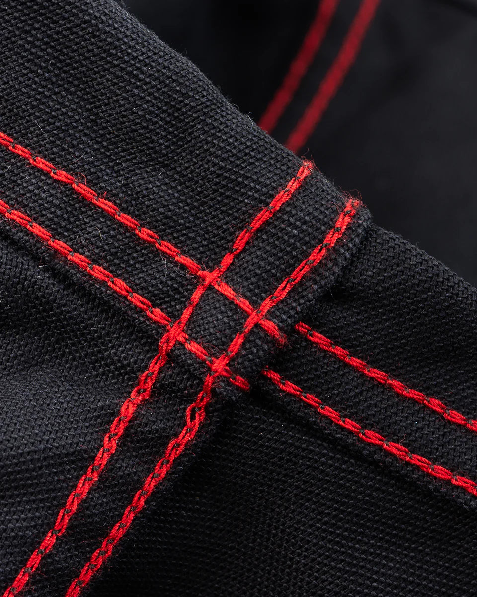 Iron Heart 12oz Military Moleskin Western Shirt - Black