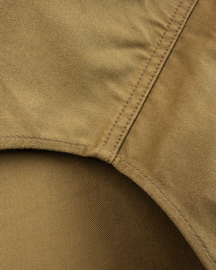 Iron Heart 12oz Military Moleskin Western Shirt - Khaki