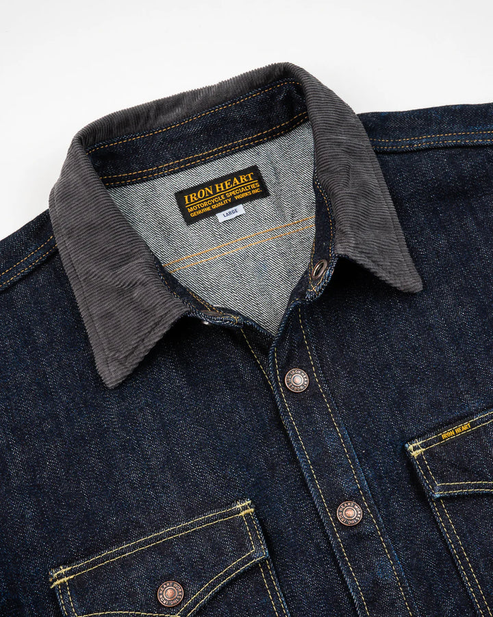 Iron Heart 16oz Selvedge Denim CPO Shirt - Indigo