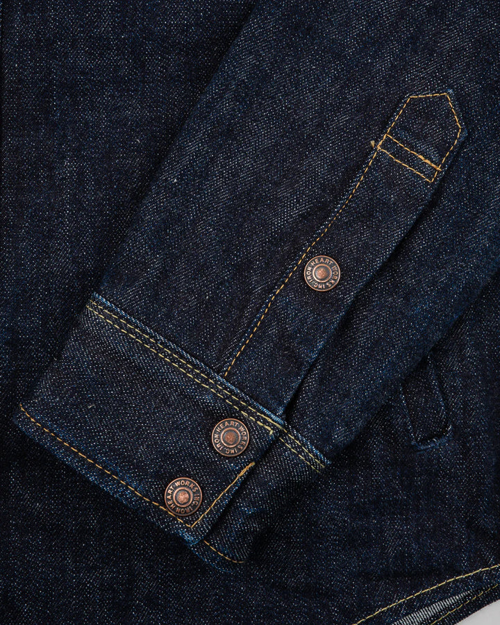 Iron Heart 16oz Selvedge Denim CPO Shirt - Indigo