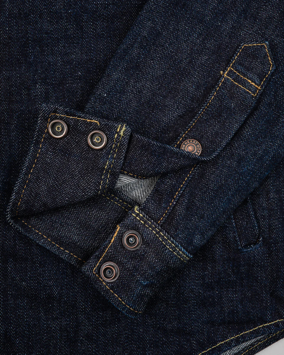 Iron Heart 16oz Selvedge Denim CPO Shirt - Indigo