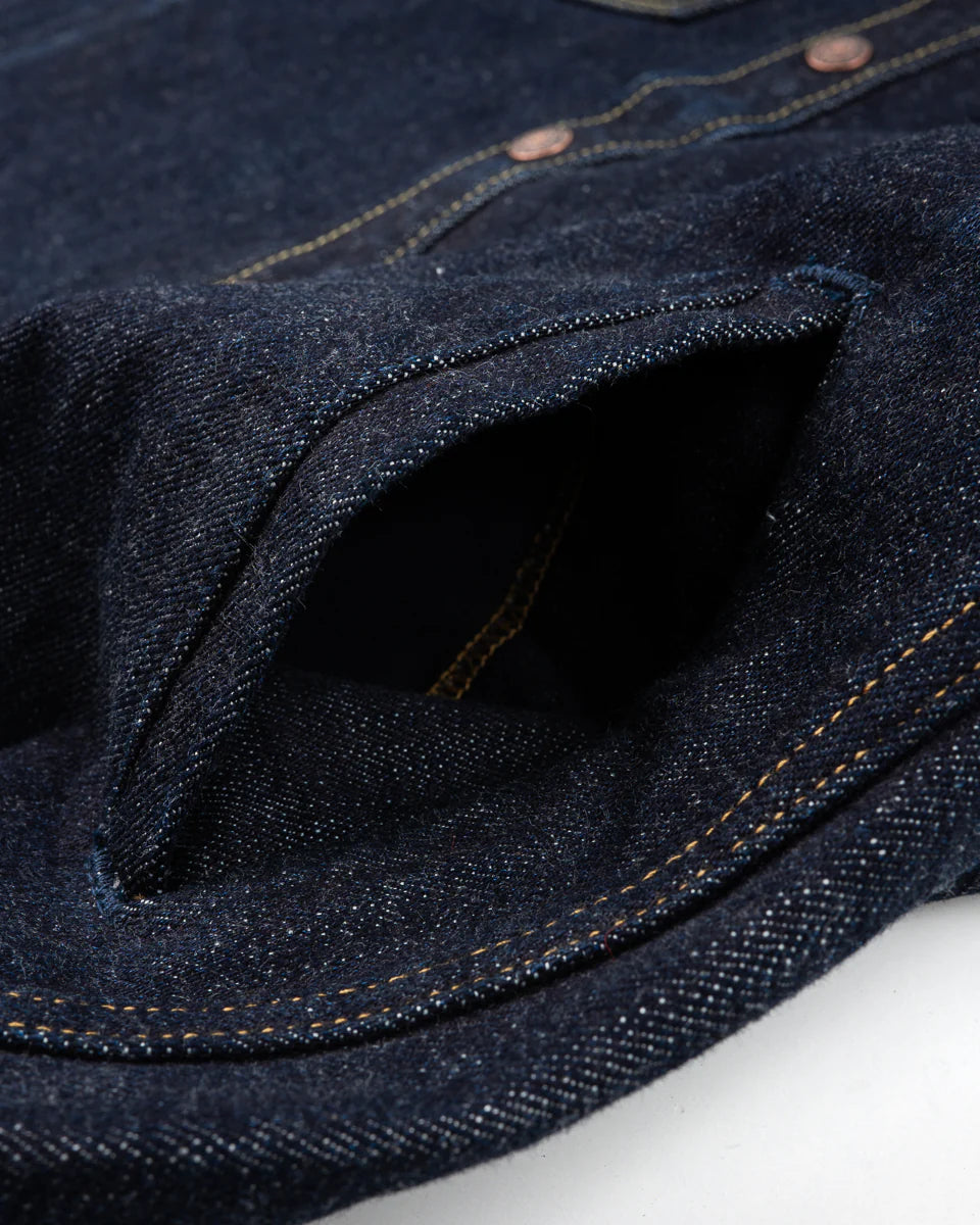 Iron Heart 16oz Selvedge Denim CPO Shirt - Indigo