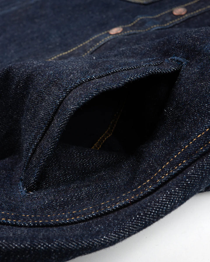 Iron Heart 16oz Selvedge Denim CPO Shirt - Indigo