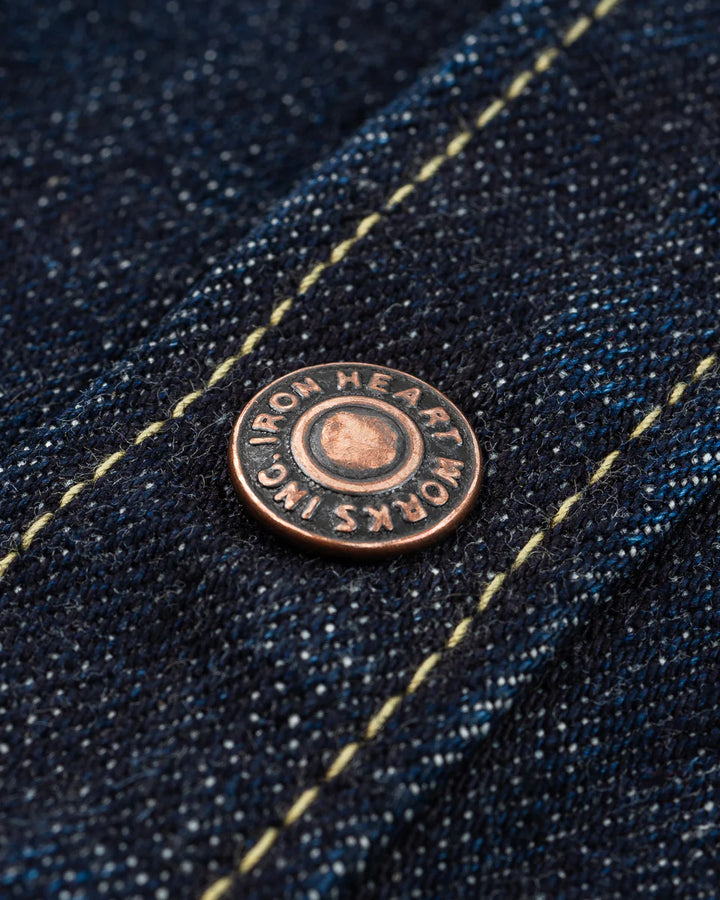 Iron Heart 16oz Selvedge Denim CPO Shirt - Indigo