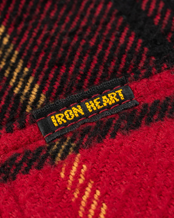 Iron Heart Heavy Flannel Rider’s Overshirt - Red