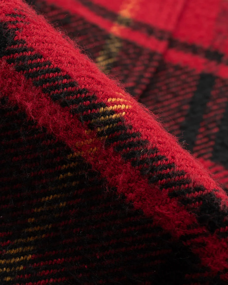 Iron Heart Heavy Flannel Rider’s Overshirt - Red