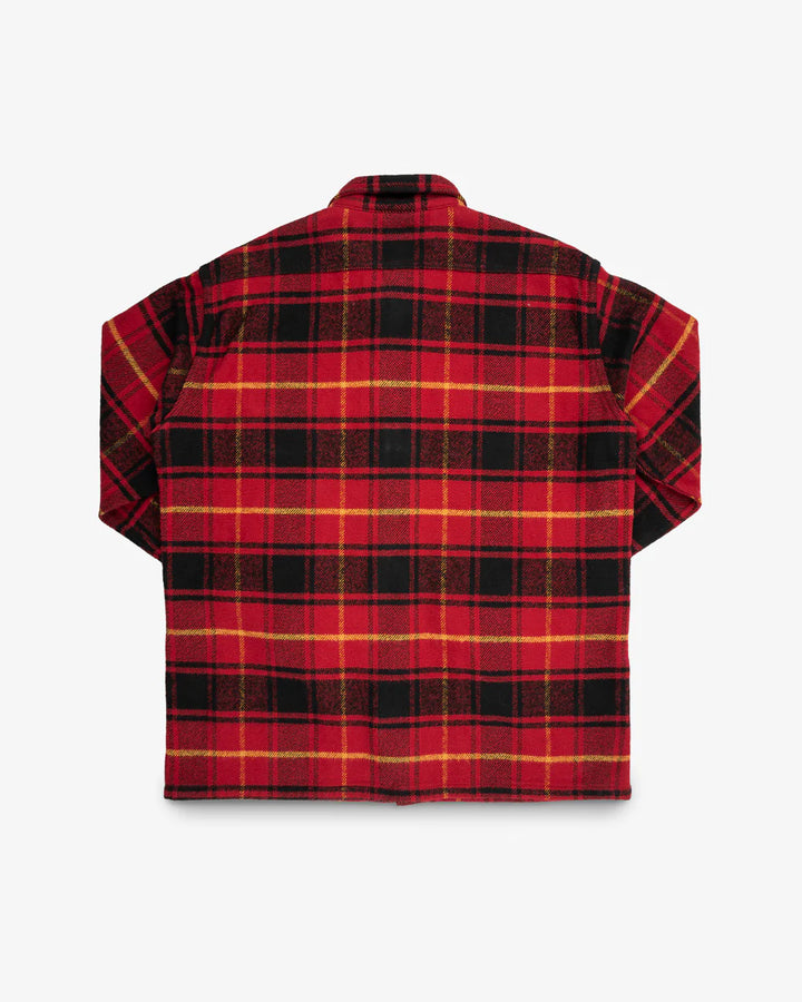 Iron Heart Heavy Flannel Rider’s Overshirt - Red