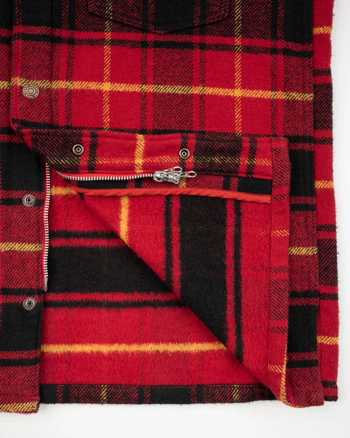 Iron Heart Heavy Flannel Rider’s Overshirt - Red