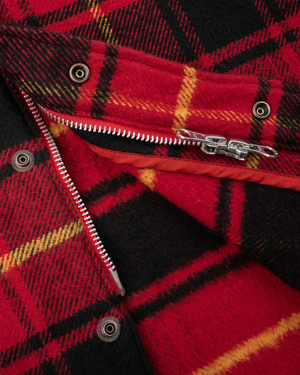 Iron Heart Heavy Flannel Rider’s Overshirt - Red