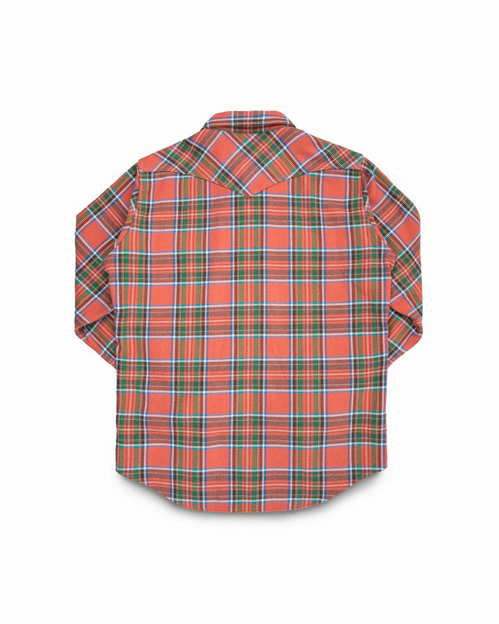 Iron Heart Ultra Heavy Flannel American Check Western Shirt - Red "The Watermelon Man"