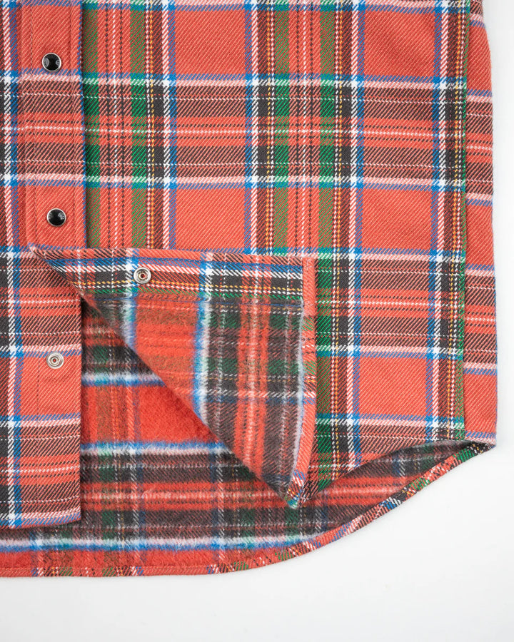 Iron Heart Ultra Heavy Flannel American Check Western Shirt - Red "The Watermelon Man"