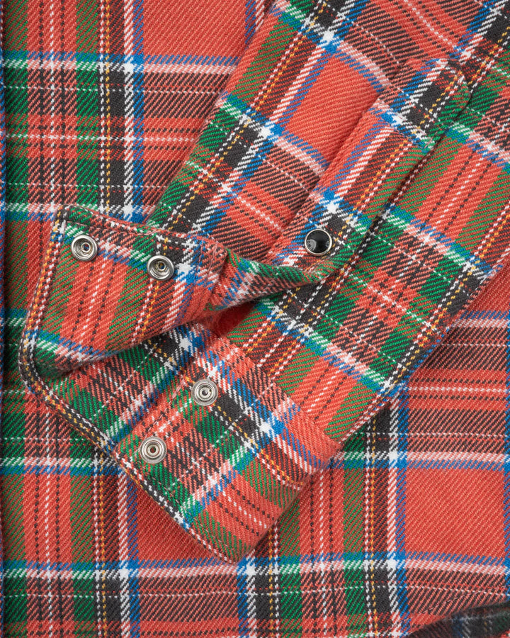 Iron Heart Ultra Heavy Flannel American Check Western Shirt - Red "The Watermelon Man"