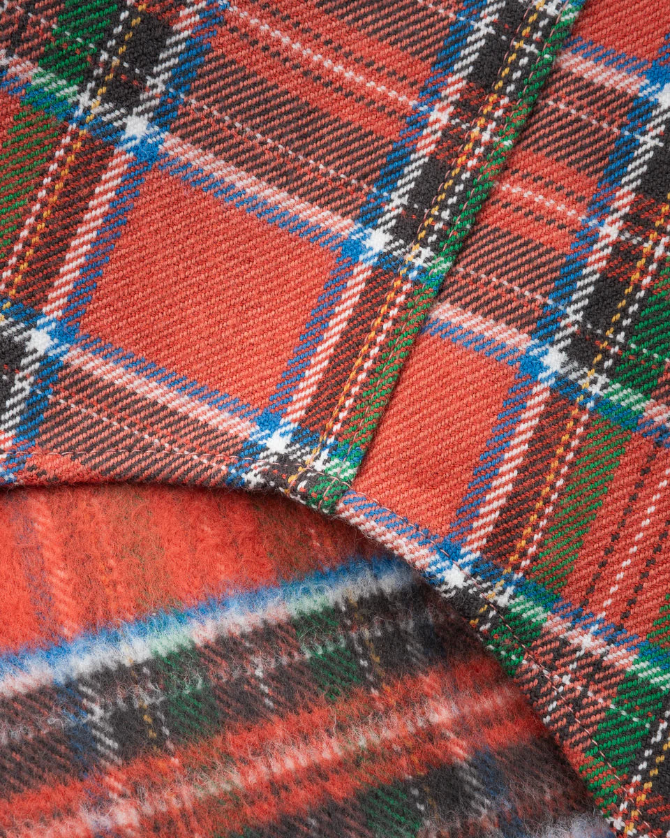 Iron Heart Ultra Heavy Flannel American Check Western Shirt - Red "The Watermelon Man"