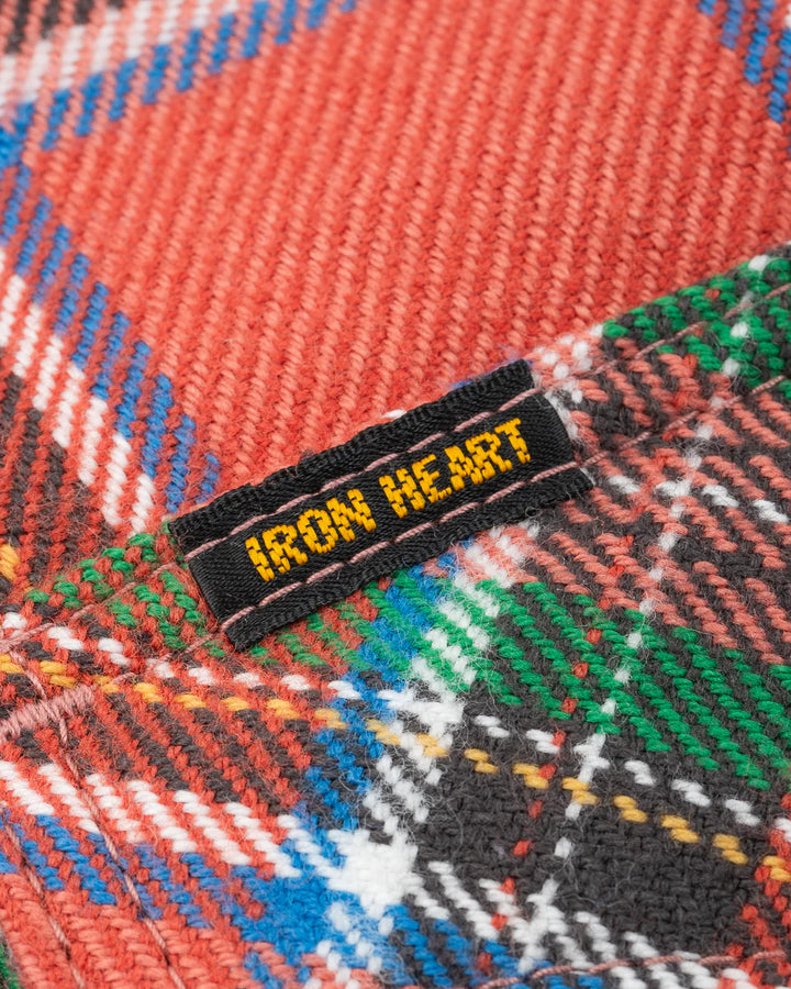 Iron Heart Ultra Heavy Flannel American Check Western Shirt - Red "The Watermelon Man"