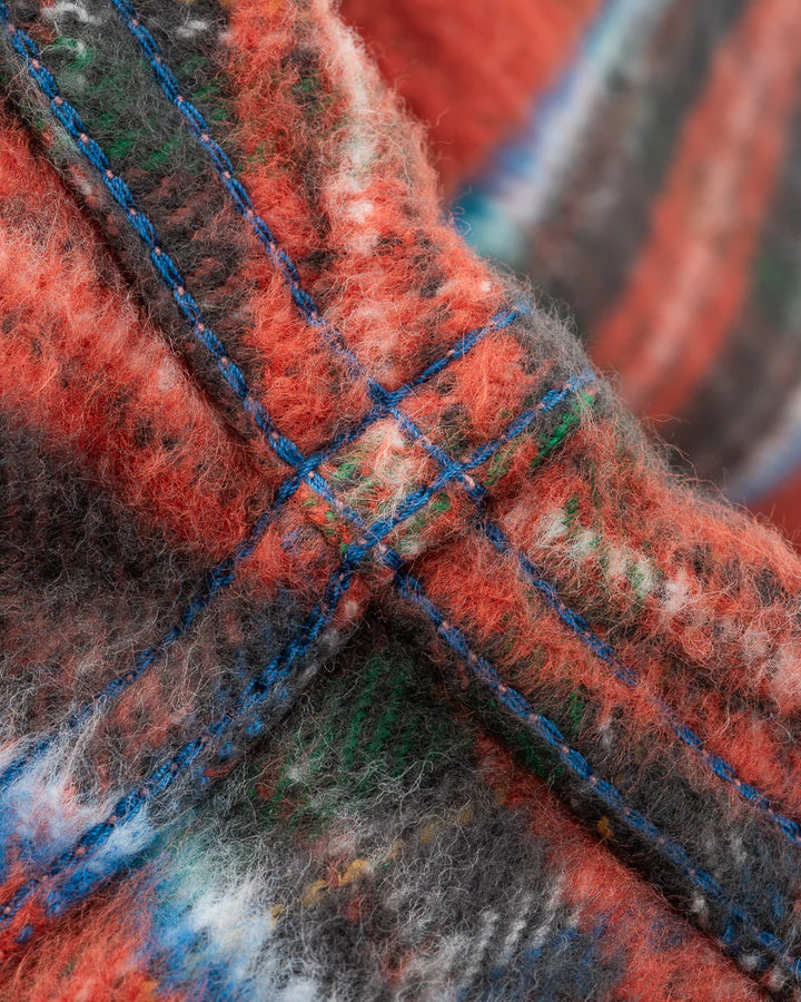 Iron Heart Ultra Heavy Flannel American Check Western Shirt - Red "The Watermelon Man"