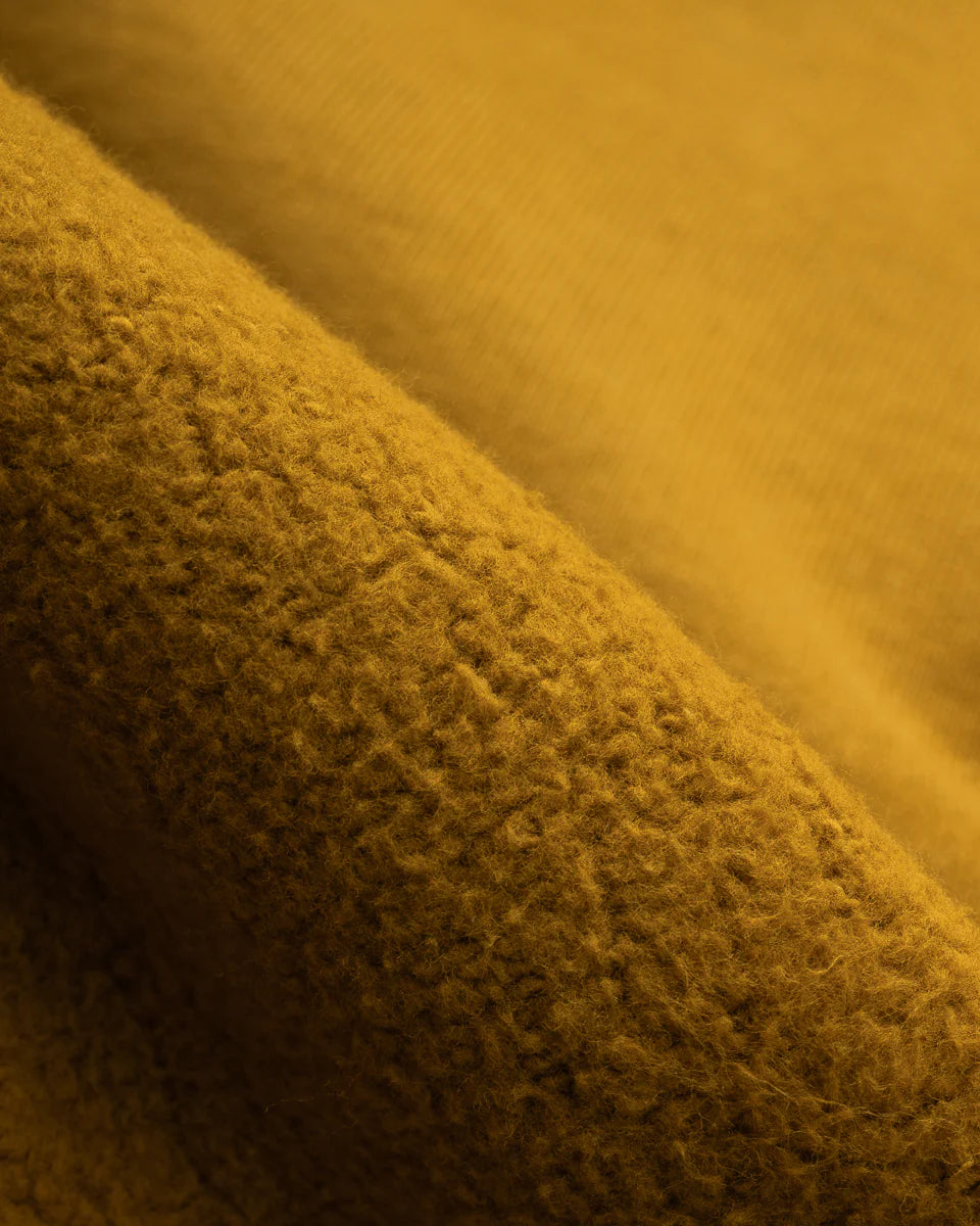 Iron Heart 14oz Ultra Heavyweight Loopwheel Cotton Zippered Hoodie - Mustard