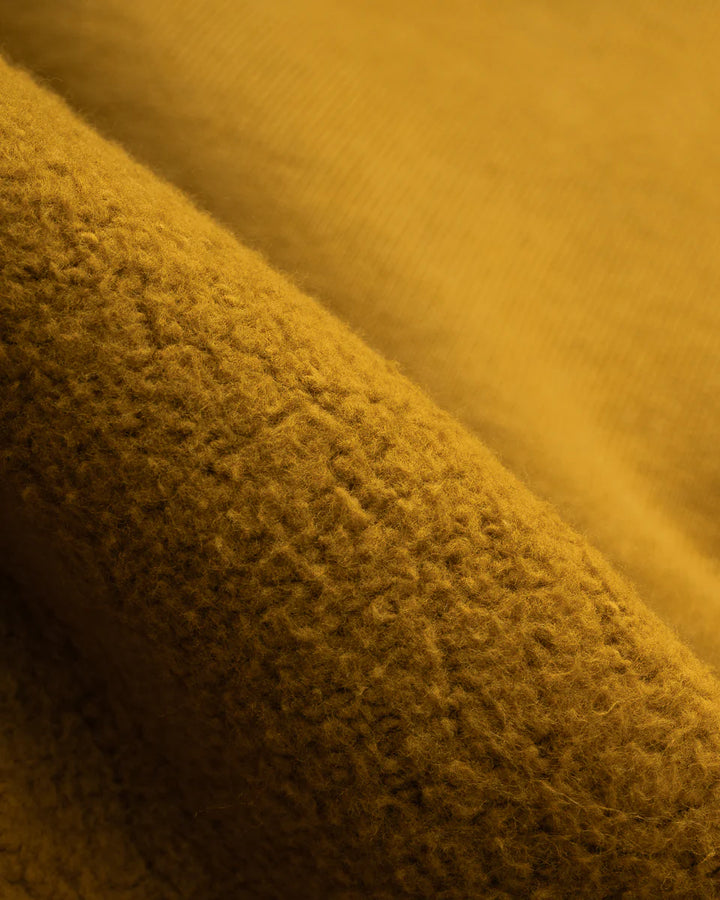 Iron Heart 14oz Ultra Heavyweight Loopwheel Cotton Zippered Hoodie - Mustard