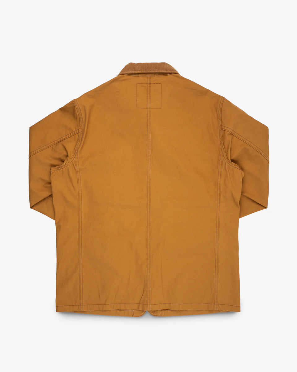 Iron Heart 10oz Kurashikizome Organic Cotton Duck Chore Jacket - Brown