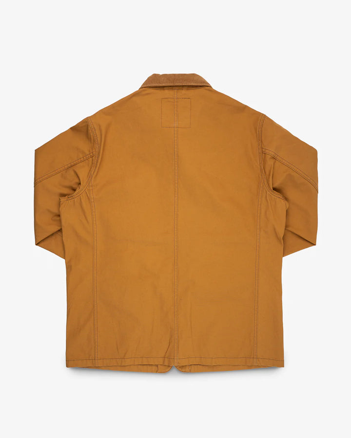 Iron Heart 10oz Kurashikizome Organic Cotton Duck Chore Jacket - Brown