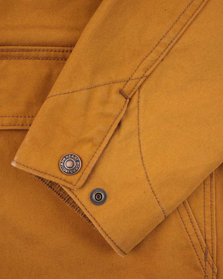 Iron Heart 10oz Kurashikizome Organic Cotton Duck Chore Jacket - Brown