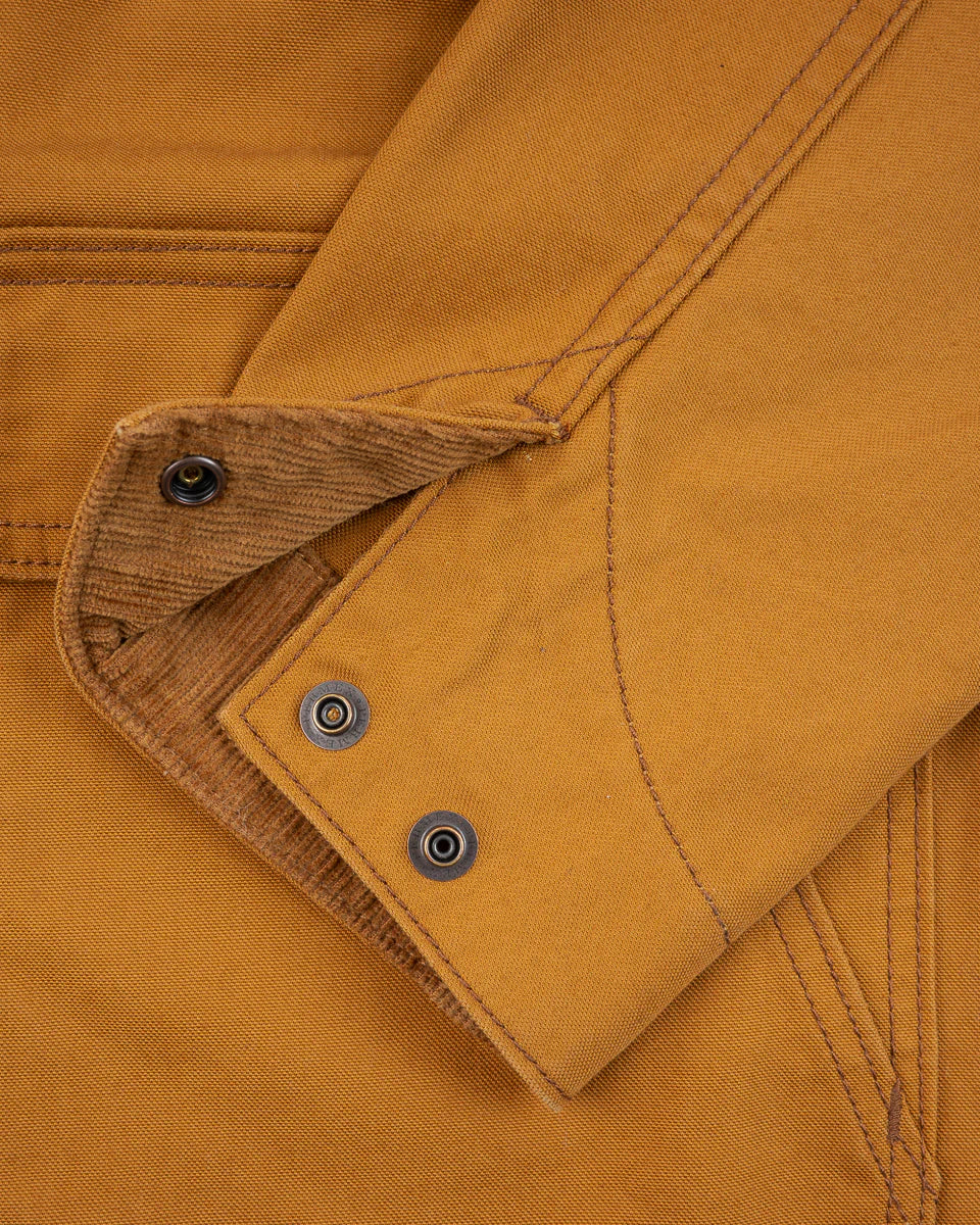 Iron Heart 10oz Kurashikizome Organic Cotton Duck Chore Jacket - Brown