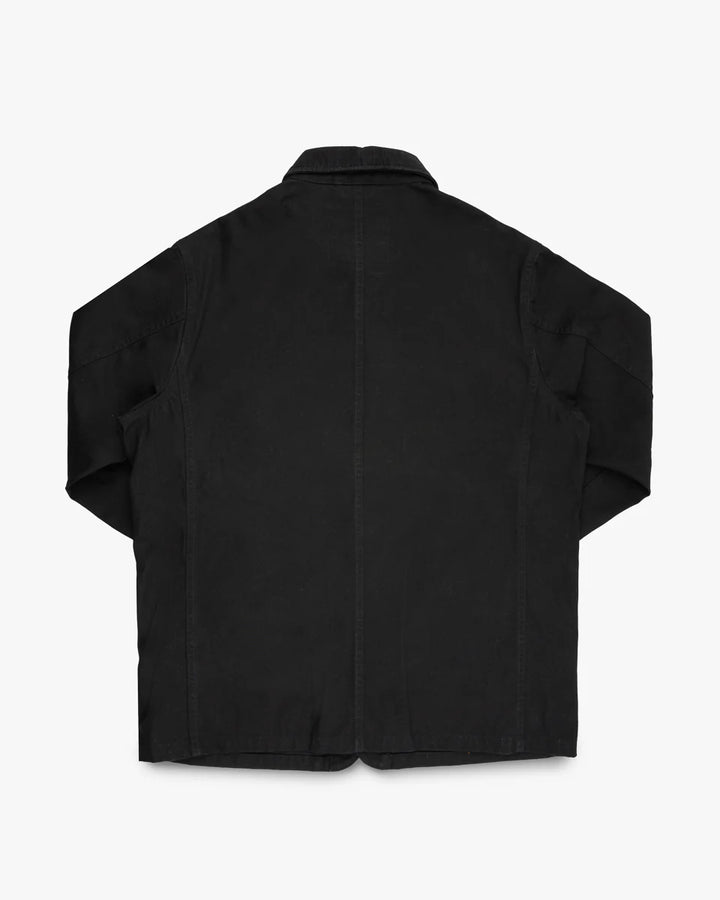 Iron Heart 10oz Kurashikizome Organic Cotton Duck Chore Jacket - Black