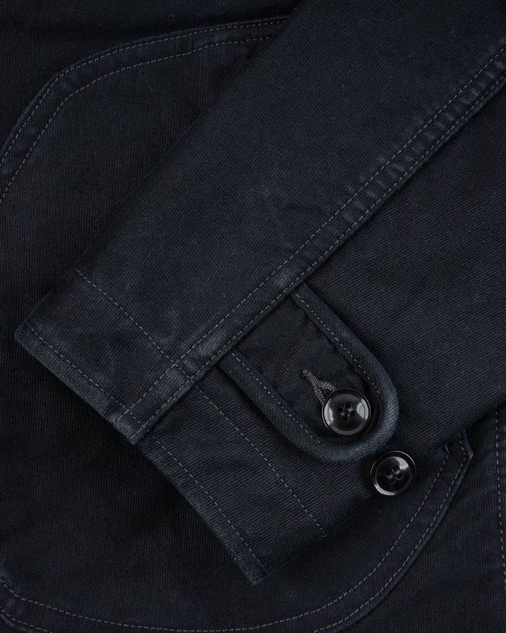 Iron Heart 12oz Whipcord Lightweight N1 Deck Jacket - Black