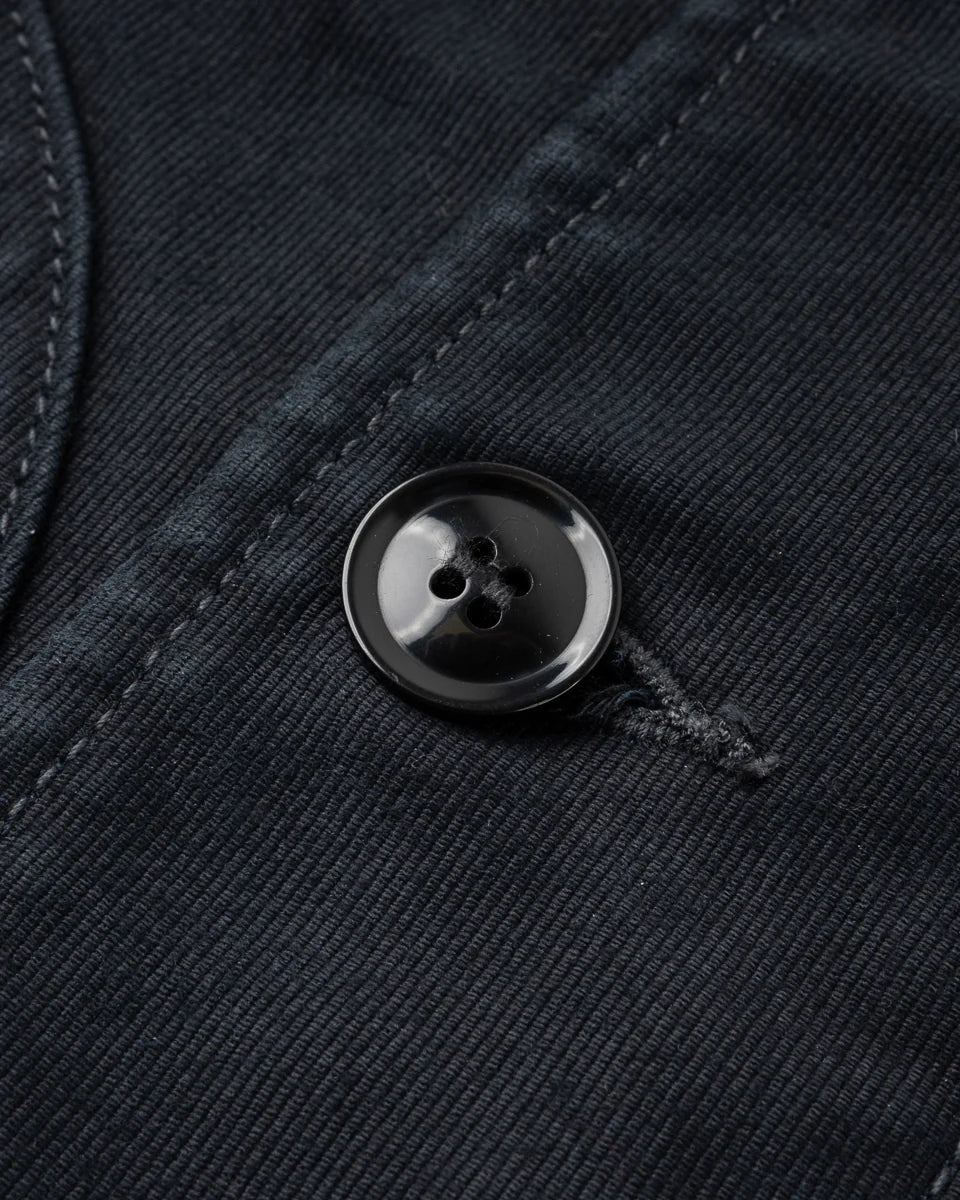 Iron Heart 12oz Whipcord Lightweight N1 Deck Jacket - Black