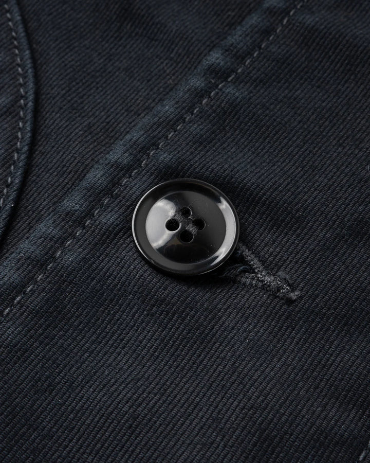 Iron Heart 12oz Whipcord Lightweight N1 Deck Jacket - Black