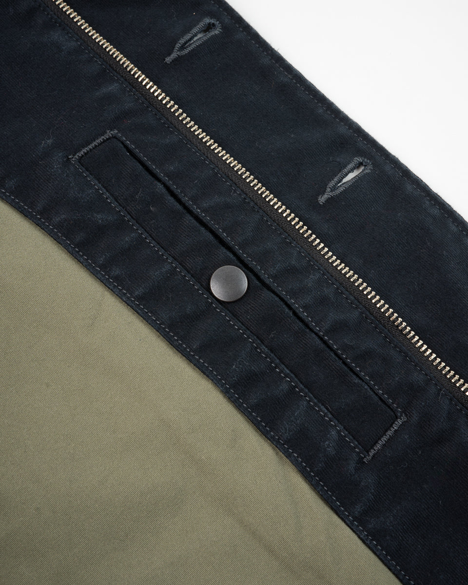 Iron Heart 12oz Whipcord Lightweight N1 Deck Jacket - Black