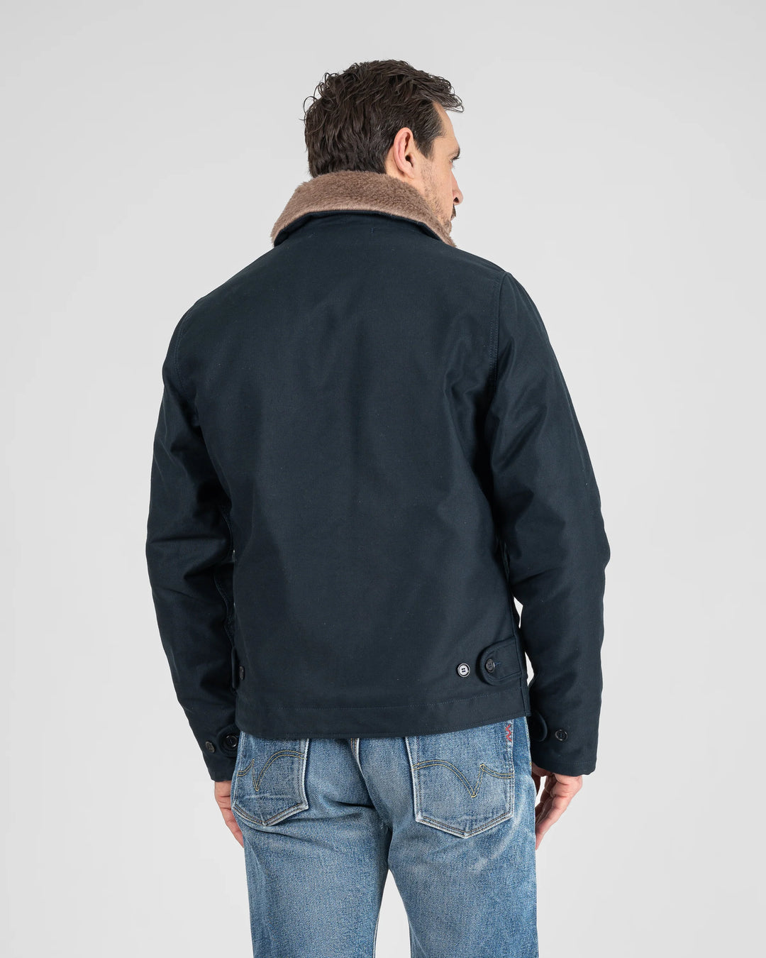 Iron Heart Whipcord N1 Deck Jacket - Navy