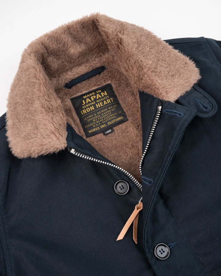 Iron Heart Whipcord N1 Deck Jacket - Navy