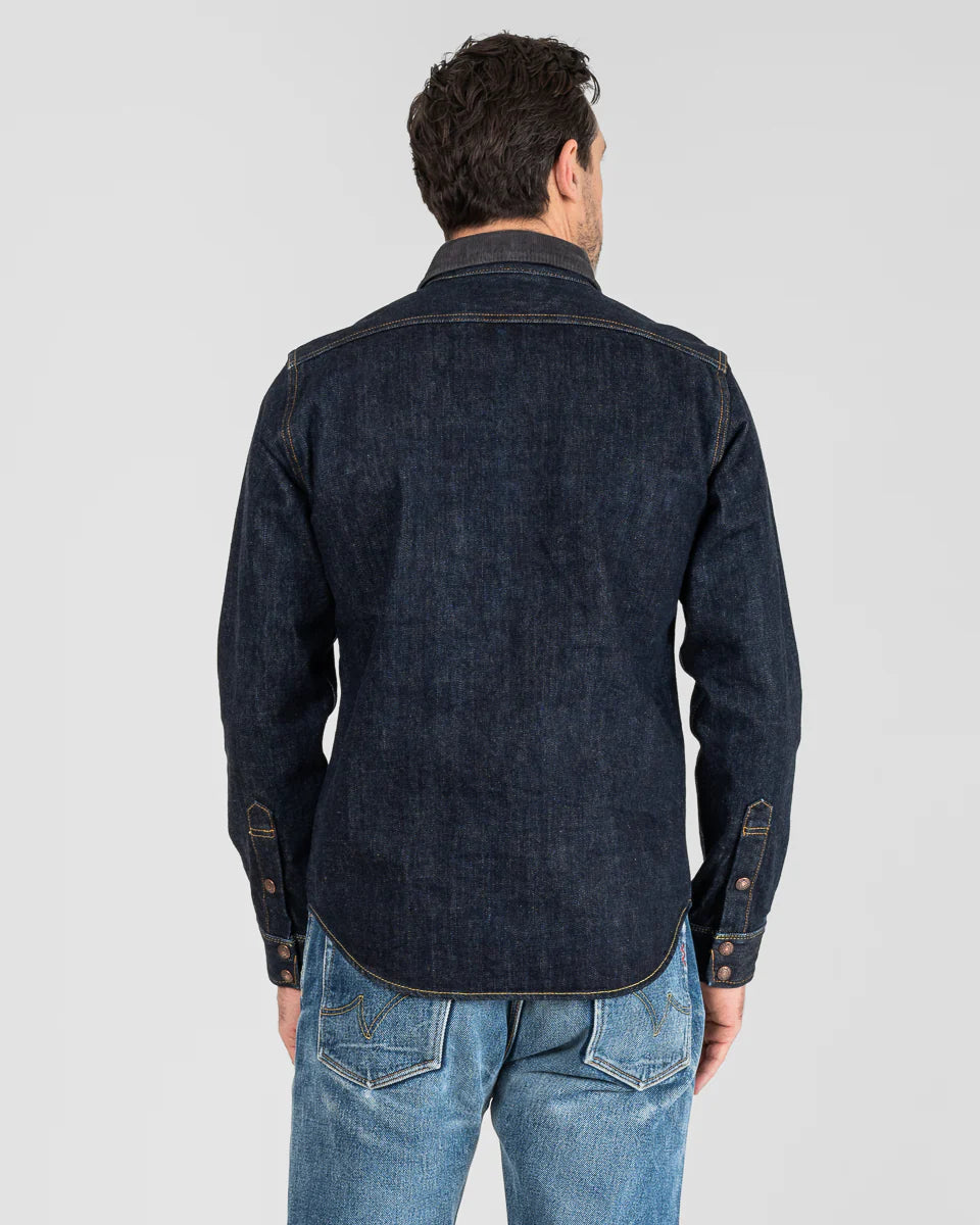 Iron Heart 16oz Selvedge Denim CPO Shirt - Indigo