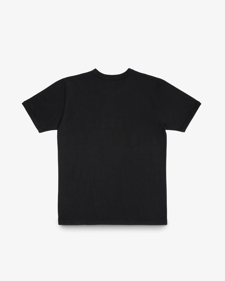 Iron Heart 11oz Cotton Knit Crew Neck T-Shirt - Black