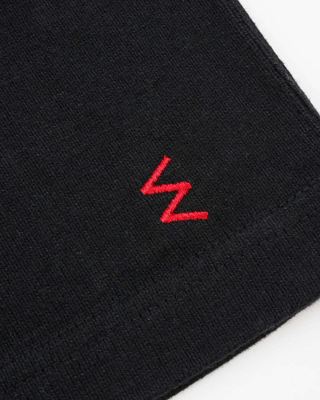 Iron Heart 11oz Cotton Knit Crew Neck T-Shirt - Black