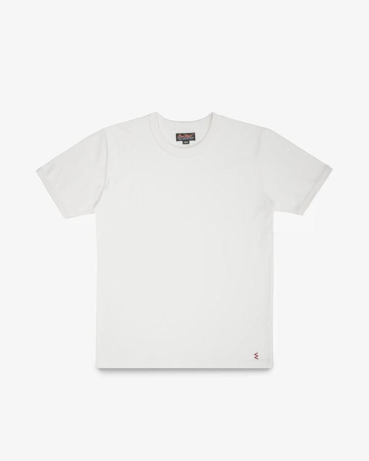 Iron Heart 11oz Cotton Knit Crew Neck T-Shirt - White