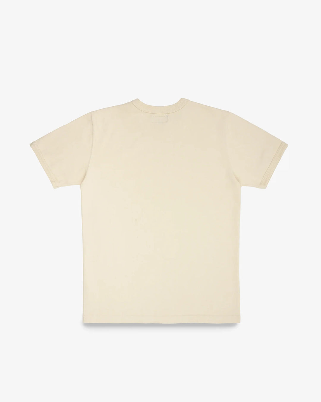 Iron Heart 11oz Cotton Knit Crew Neck T-Shirt - Cream