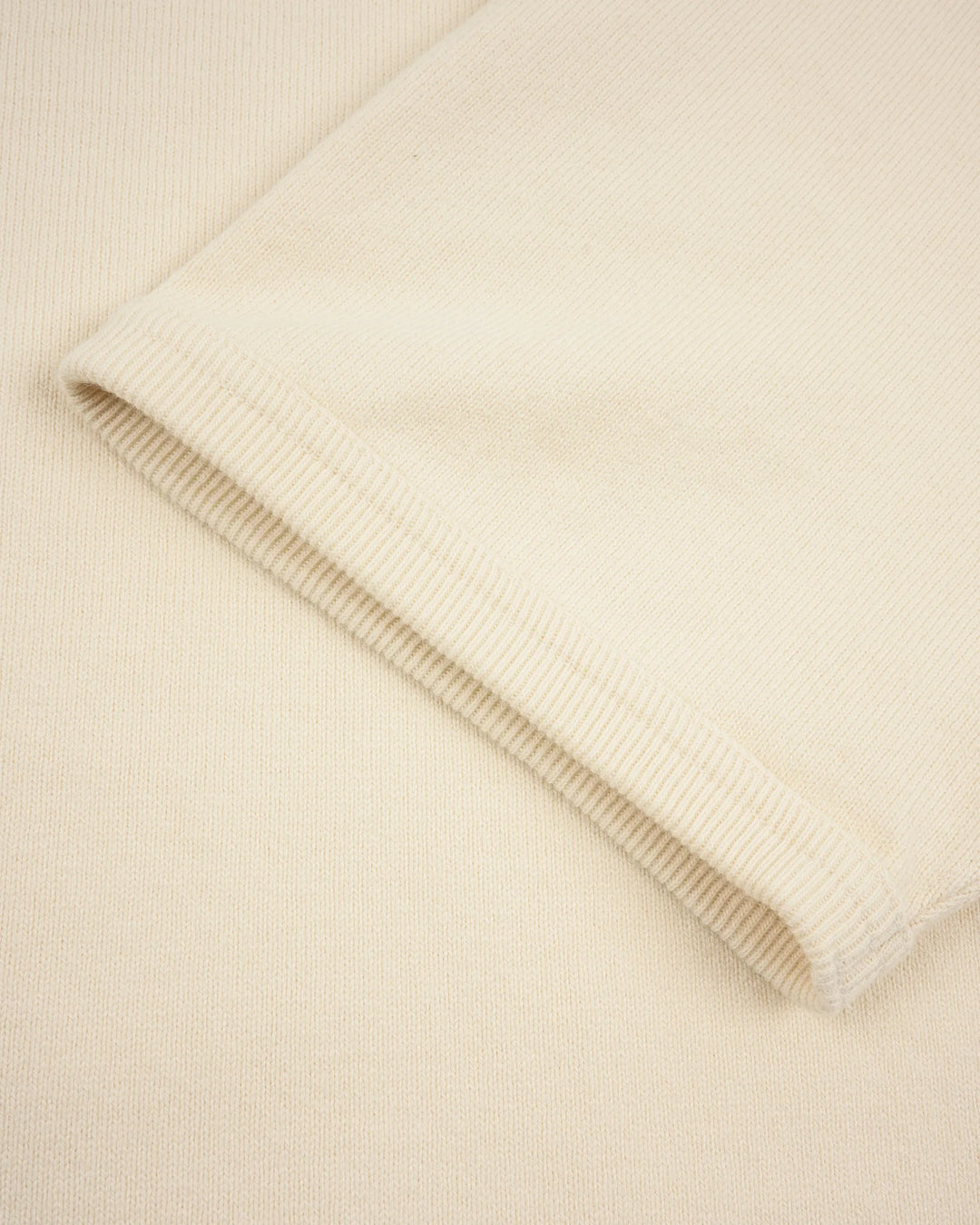 Iron Heart 11oz Cotton Knit Crew Neck T-Shirt - Cream