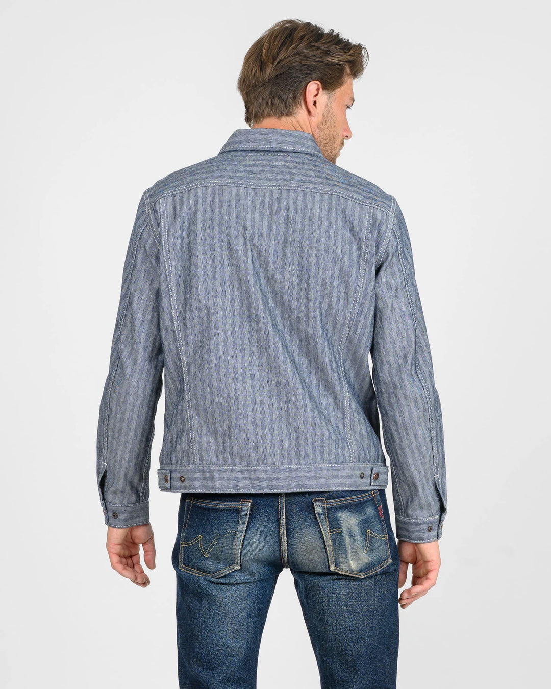 Iron Heart 10.5oz Herringbone Work Jacket - Indigo