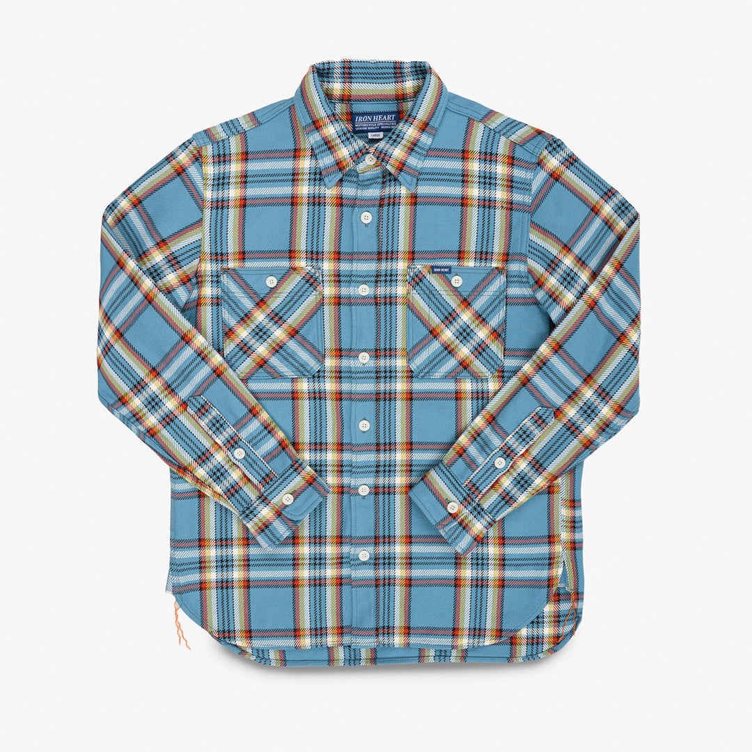 Iron Heart 9oz Selvedge Flannel Check Work Shirt