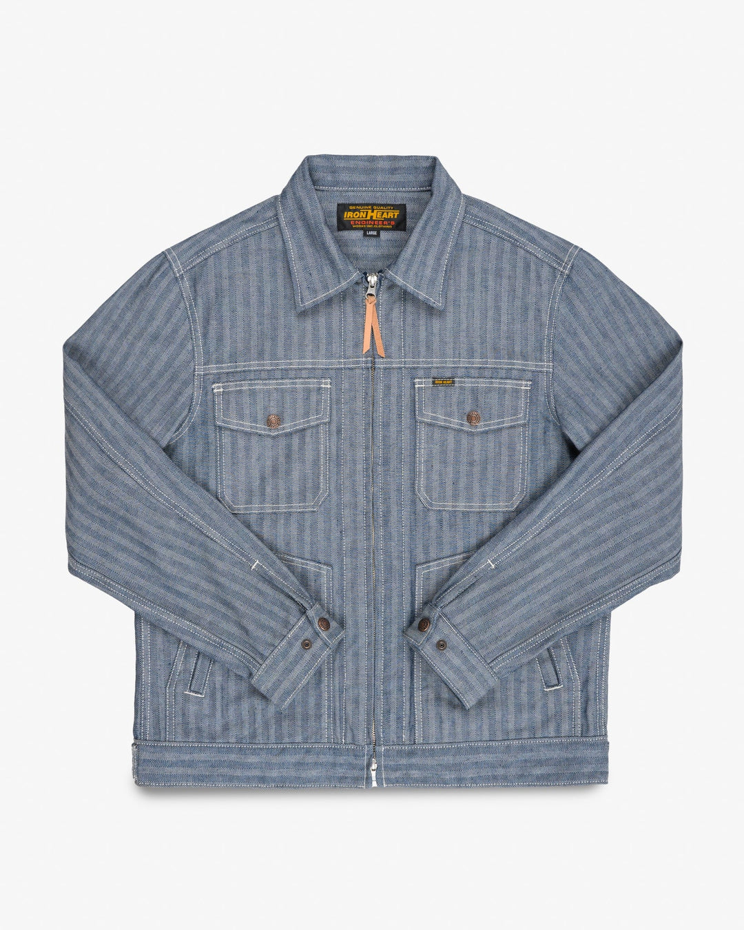 Iron Heart 10.5oz Herringbone Work Jacket - Indigo