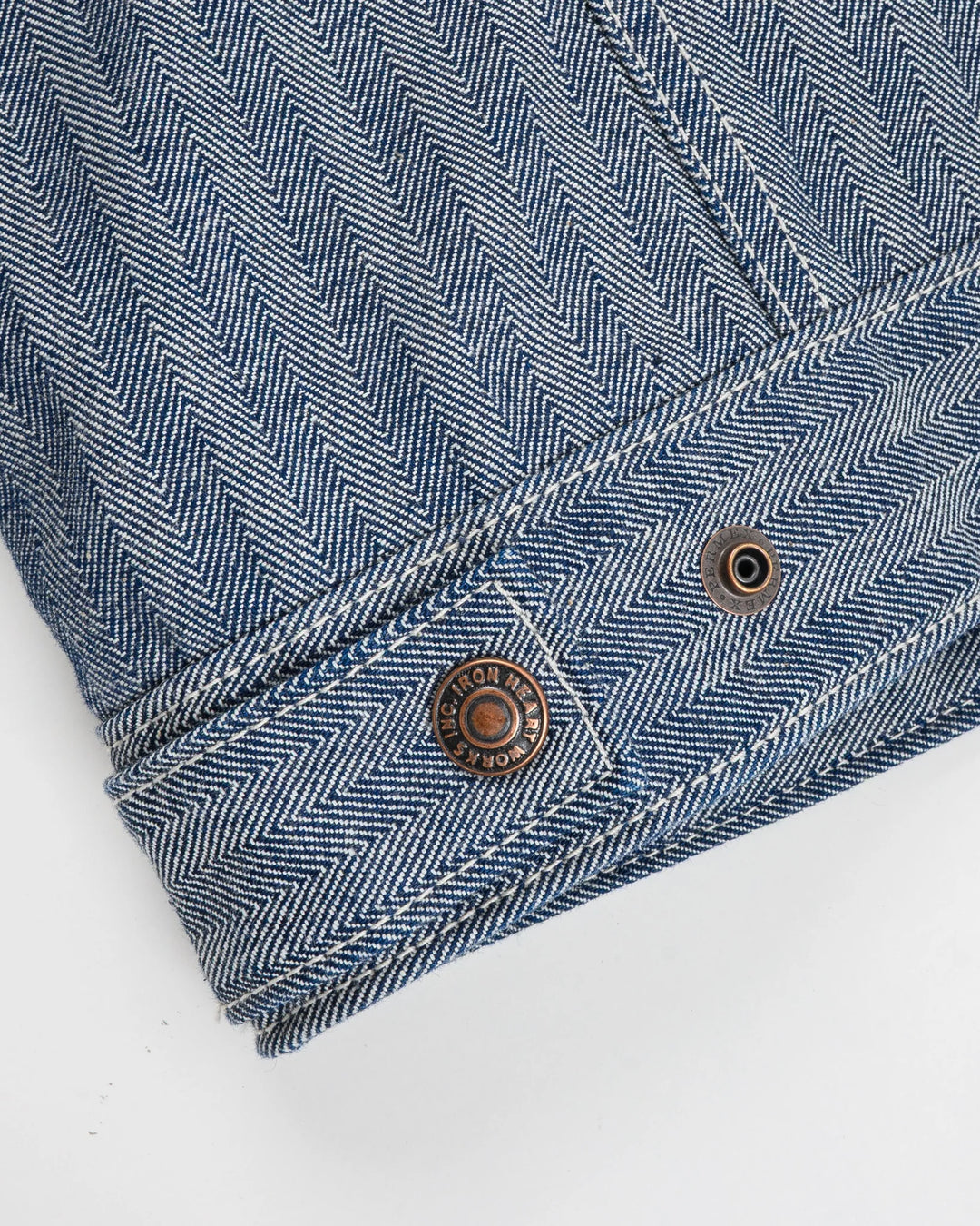 Iron Heart 10.5oz Herringbone Work Jacket - Indigo