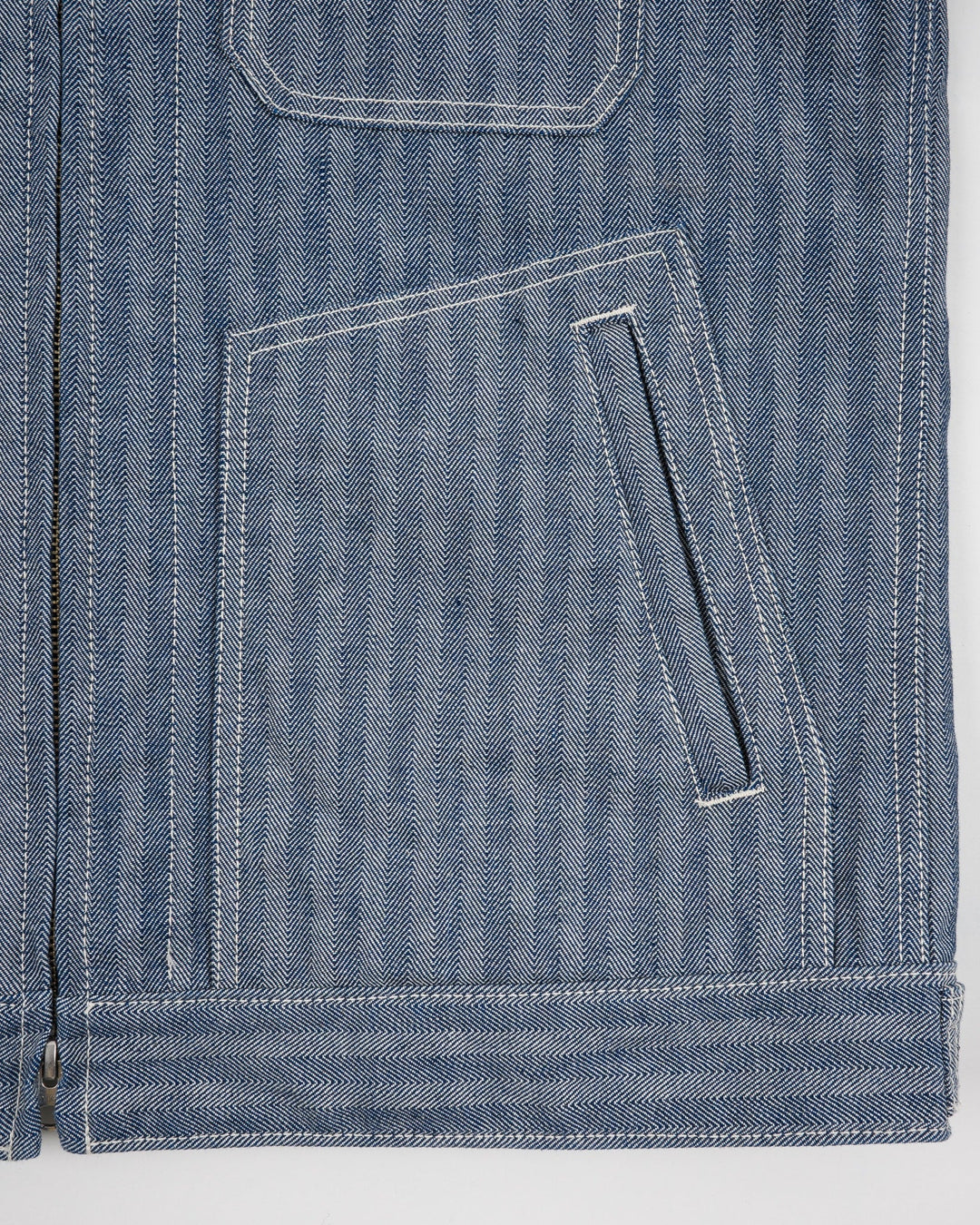 Iron Heart 10.5oz Herringbone Work Jacket - Indigo