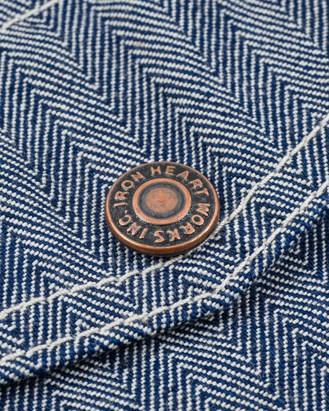 Iron Heart 10.5oz Herringbone Work Jacket - Indigo