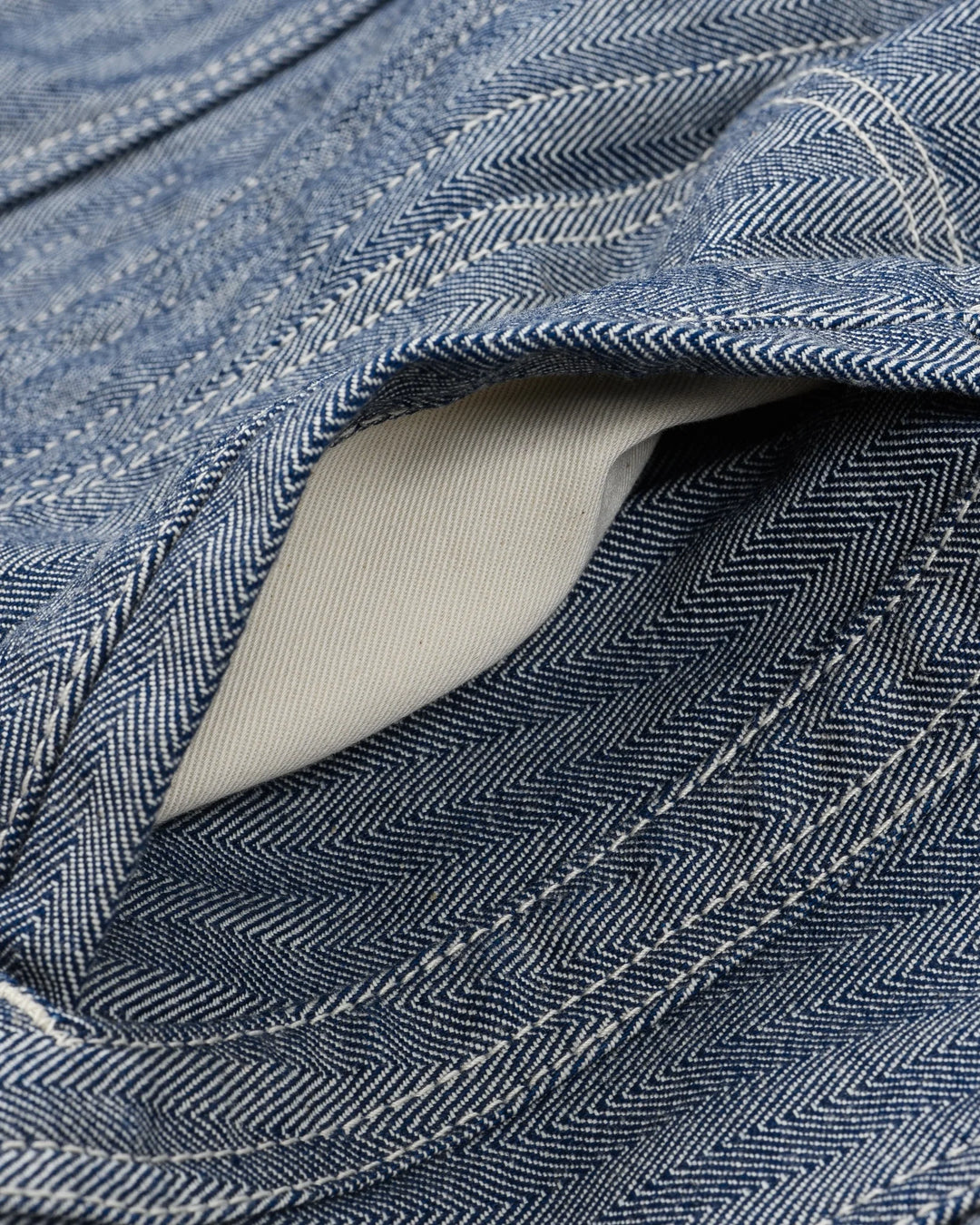 Iron Heart 10.5oz Herringbone Work Jacket - Indigo